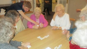 Young volunteer lends helping hand at Sunderland care home